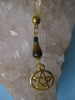 Pentagram Tijgeroog Hanger