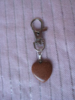 Goudsteen Hartje Tas Hanger