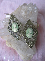 Camee Oorbellen Groen 