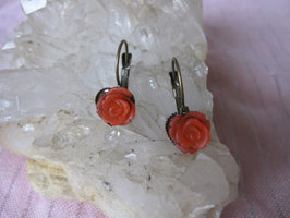 Roosje Oorbellen Small Rood